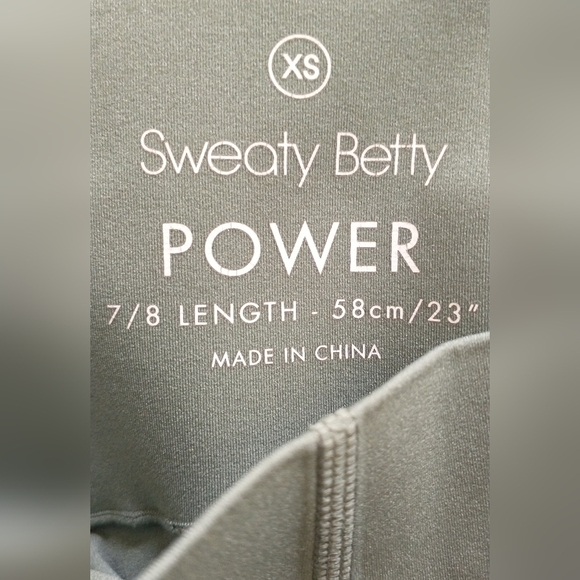 Sweaty Betty Power 7/8 Workout Leggings Green Size XS Athleisure - Picture 4 of 4
